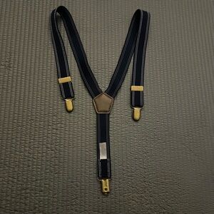 Kids Navy and Gold Suspenders